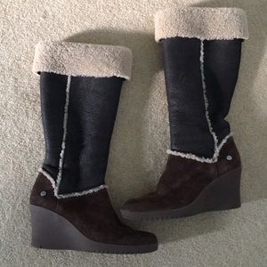 Brown Wedge Ugg boots